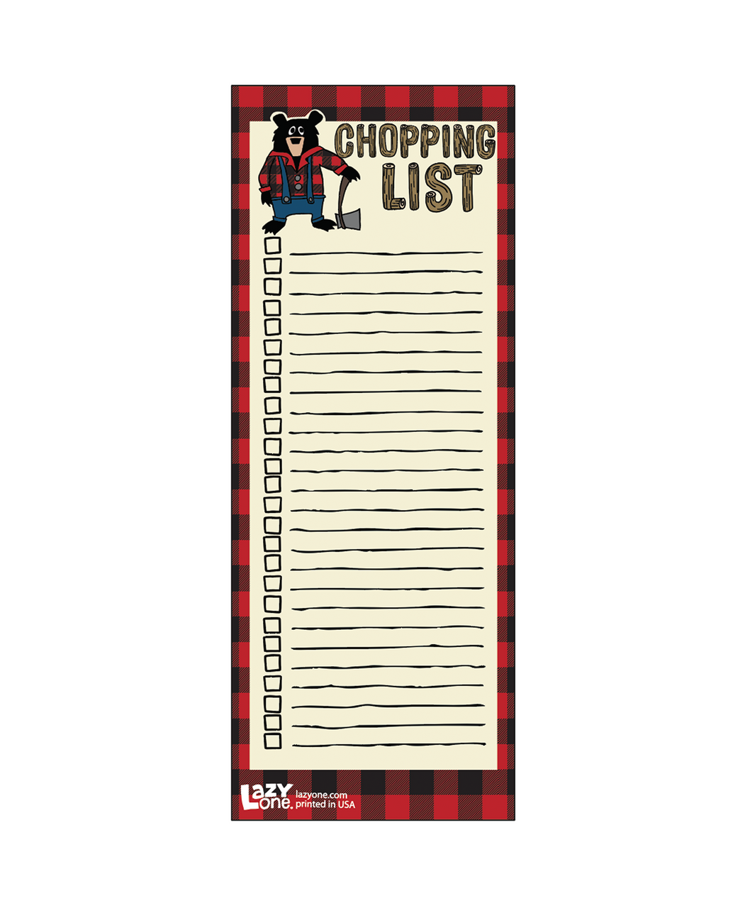 CHOPPING LIST MAGNETIC NOTEPAD