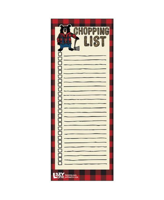 CHOPPING LIST MAGNETIC NOTEPAD