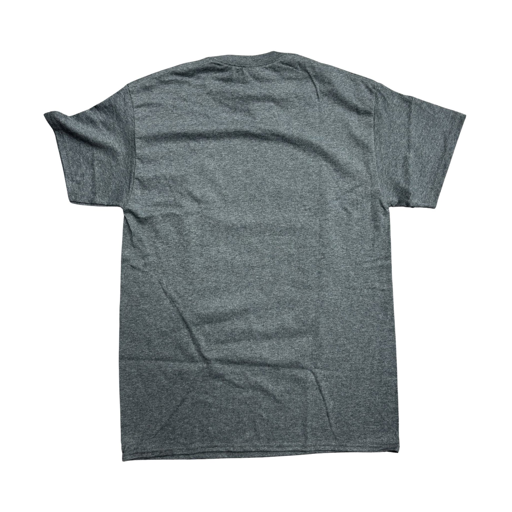 Back of gray t-shirt