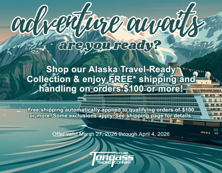 promotional banner for Alaska travel ready collection