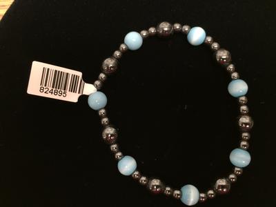 Blue Cats Eye Bracelet