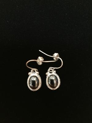 Earrings Hematite