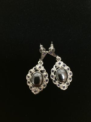 Earrings Hematite