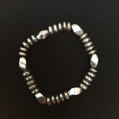 Hematite Bracelet Twist Bead