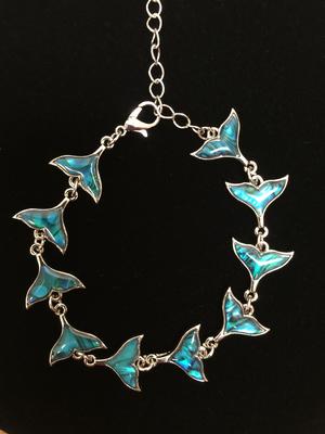 Bracelet - Paua Whales Tail