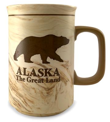 Marbled Mug W/ Grizzly Bear