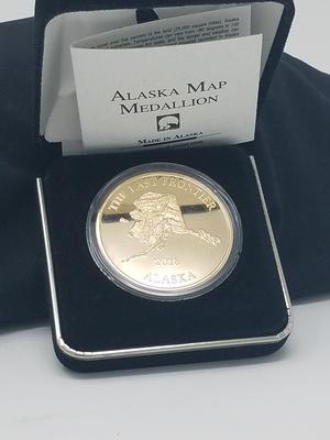 Alaska Map Coin