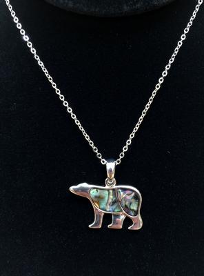 Paua Shell Necklace- Bear
