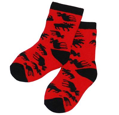 Infant Socks- Classic Red Mse 6-12mo