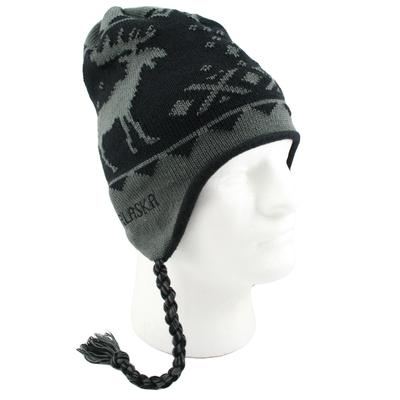 Knit Hat-diamond Moose