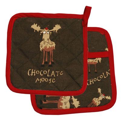 Pot Holder- Choc. Moose