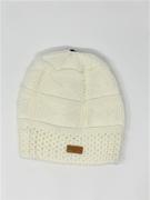 Knit Hat- Cream Ak Patch