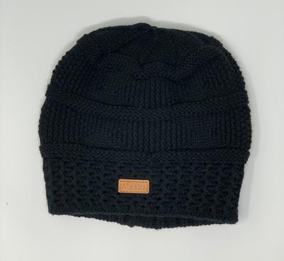 Knit Hat- Black Ak Patch