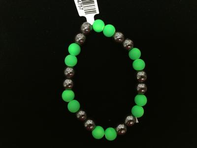 Bracelet- Hem W/ Neon Grn Bd
