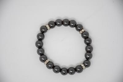 Bracelet- Hem W/ Crystl Spcr