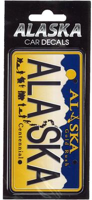 Decal Alaska License Plate