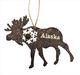  Ornament - Glitter Moose