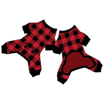 Dog Flapjack- Blk/red Plaid