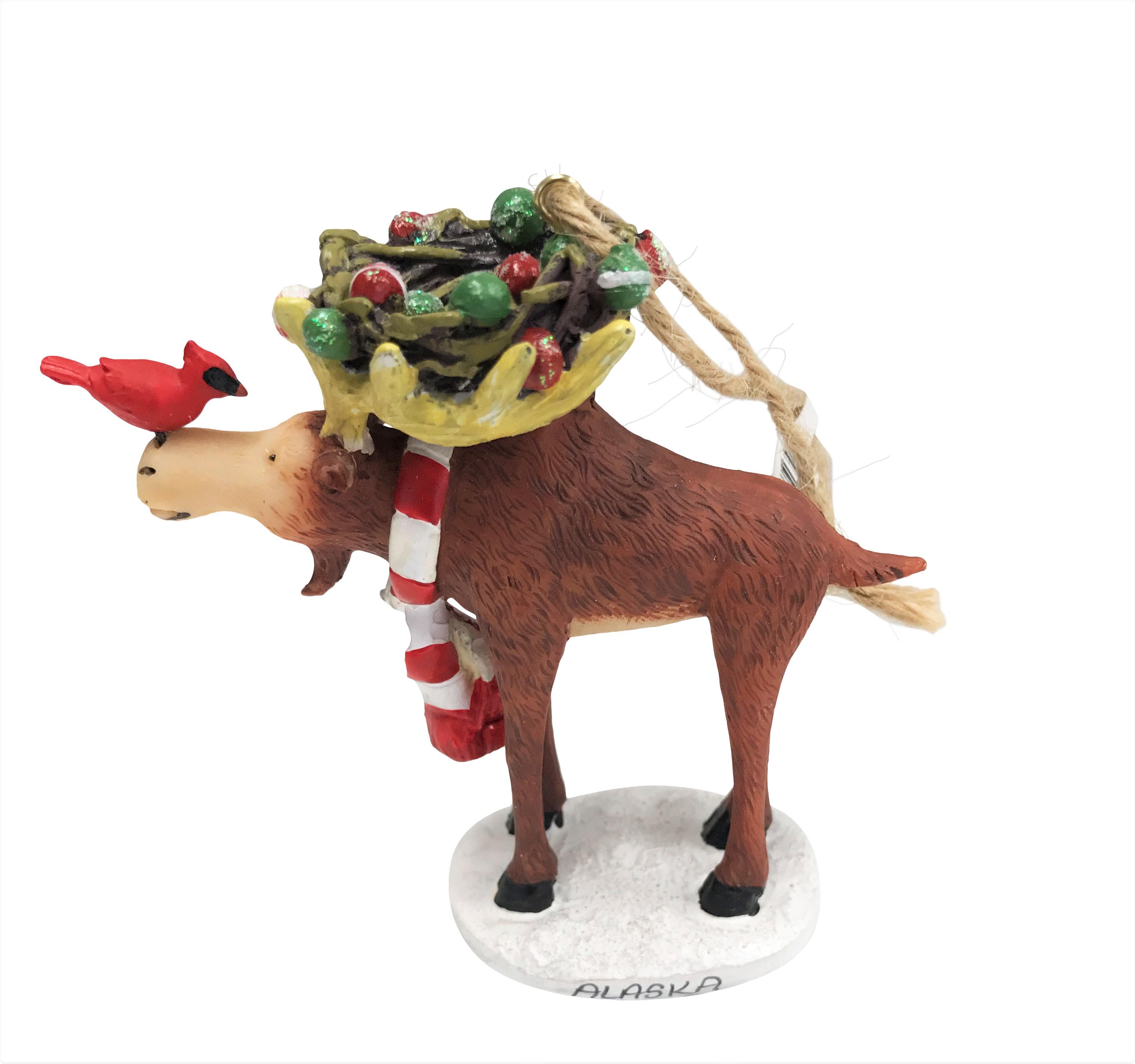 Ornament - Moose/Birdnest