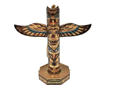 3d Metal Ornament - Totem Pole