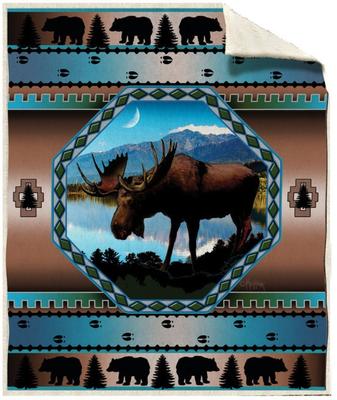 Sherpa Throw - Moose Lake