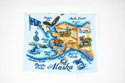 Kitchen Towel- Water Color Map