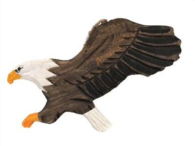 Wood Ornament-flat Eagle