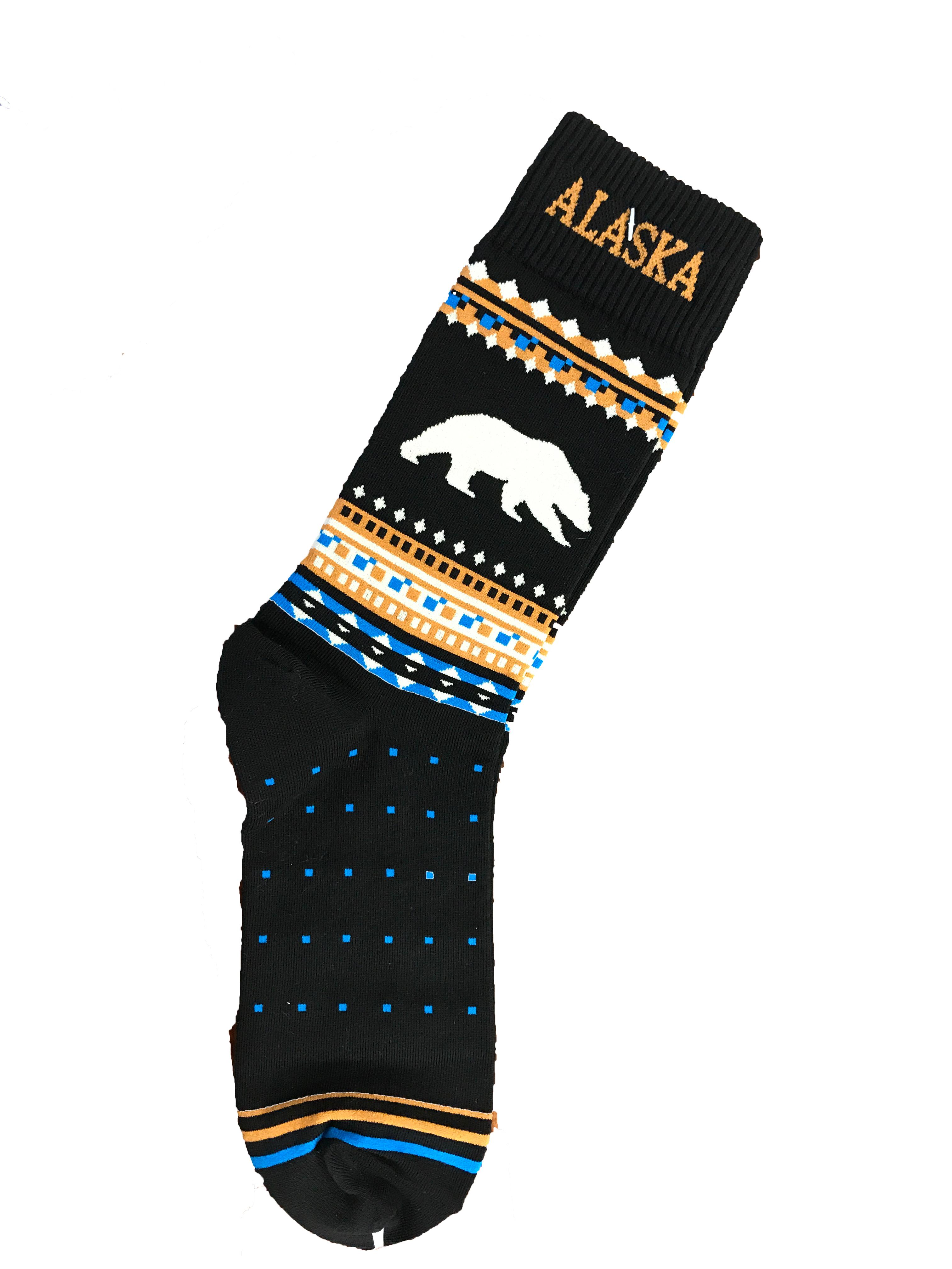 adult sizes 9-12 Towel socks Alaska Themed Thick and Warm Bear Socks 