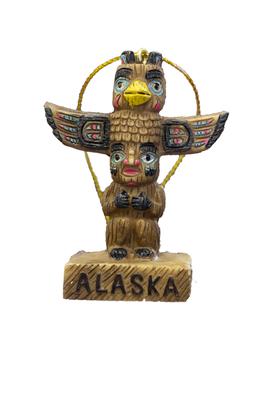 Poly Totem Ornament W/alaska