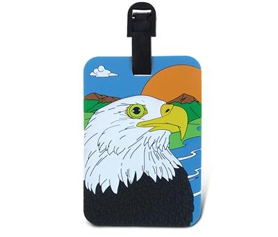 Luggage Tag - Lg Square Eagle
