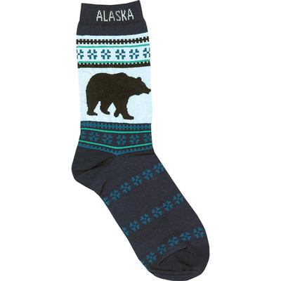 Ladies Sock Navy Bear