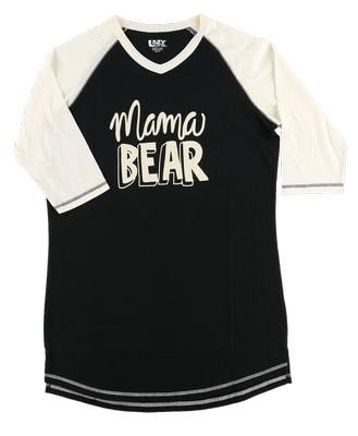 W`s Mama Bear Pj Tee