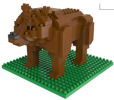 Mini Building Blocks Grizzly