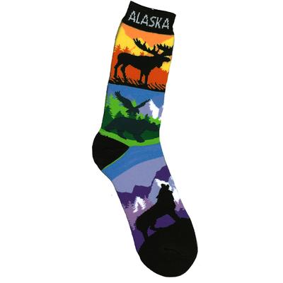 Adult Towel Sock Color Stripe
