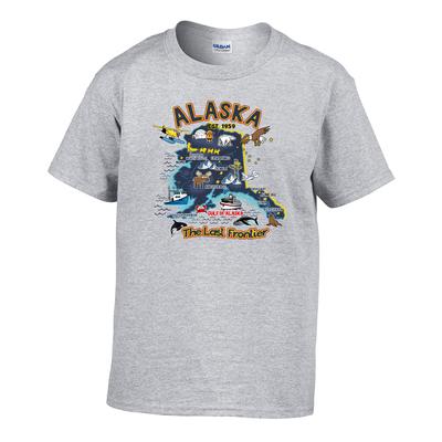 Youth Alaska Map Tee