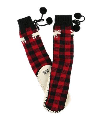 Moose Plaid Mukluk