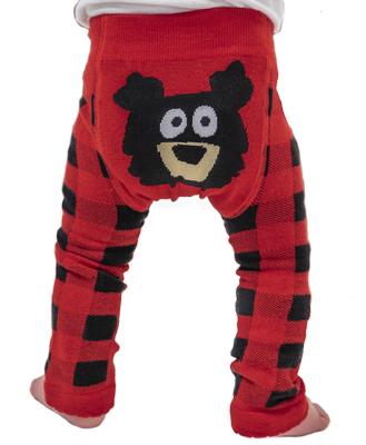 Inf Leggings Bear Plaid