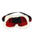  Red Plaid Sherpa Sleep Mask