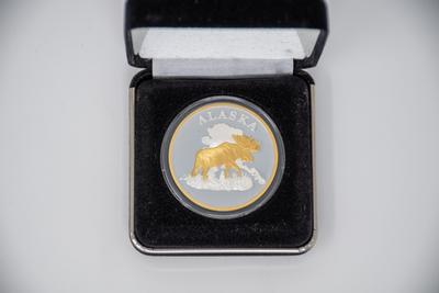 Moose/ Alaska Map Coin