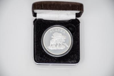 Moose/alaska Map Coin
