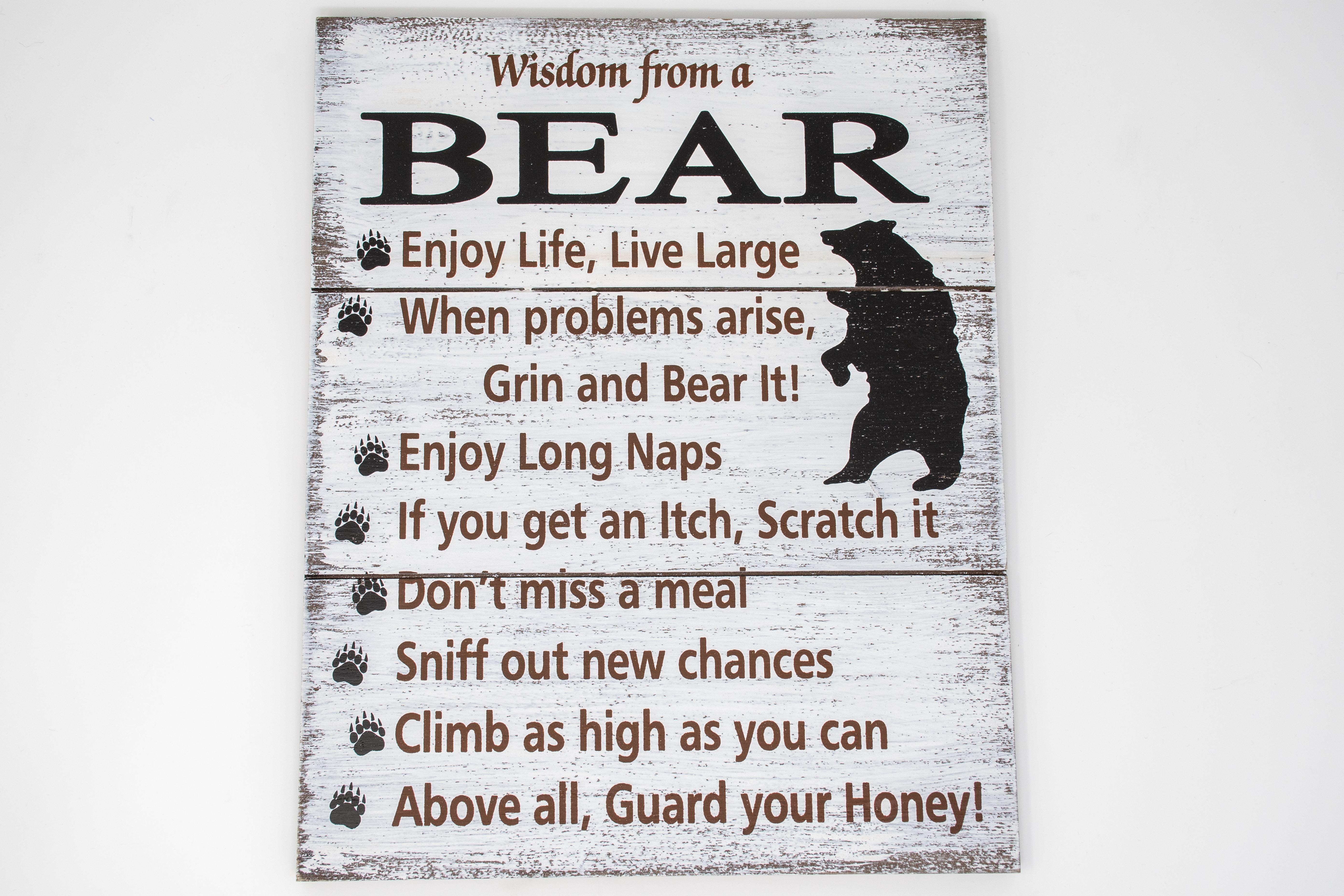  Sign - Bear Wisdom