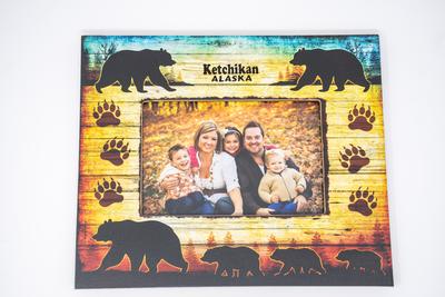 Bear Picture Frame W/ Ktn Ak