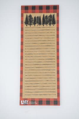 Mag. Notepad - Plaid Forest