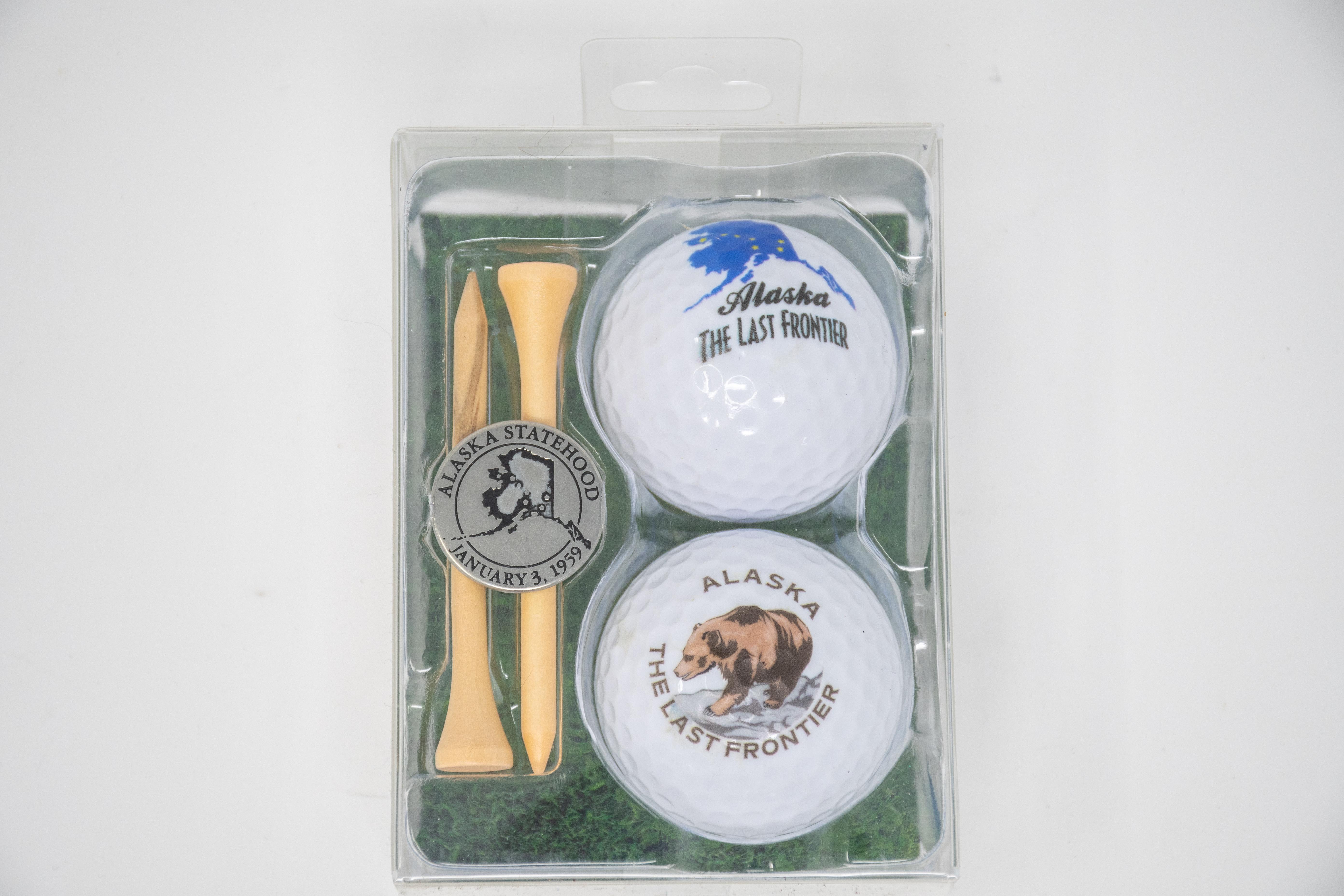  Golf Ball 2pk W/Tee + Marker