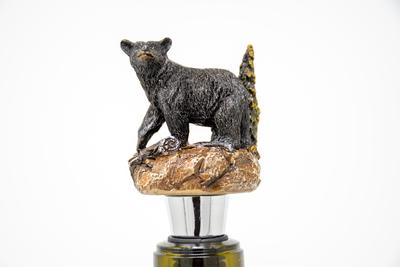 Black Bear Wine Stopper
