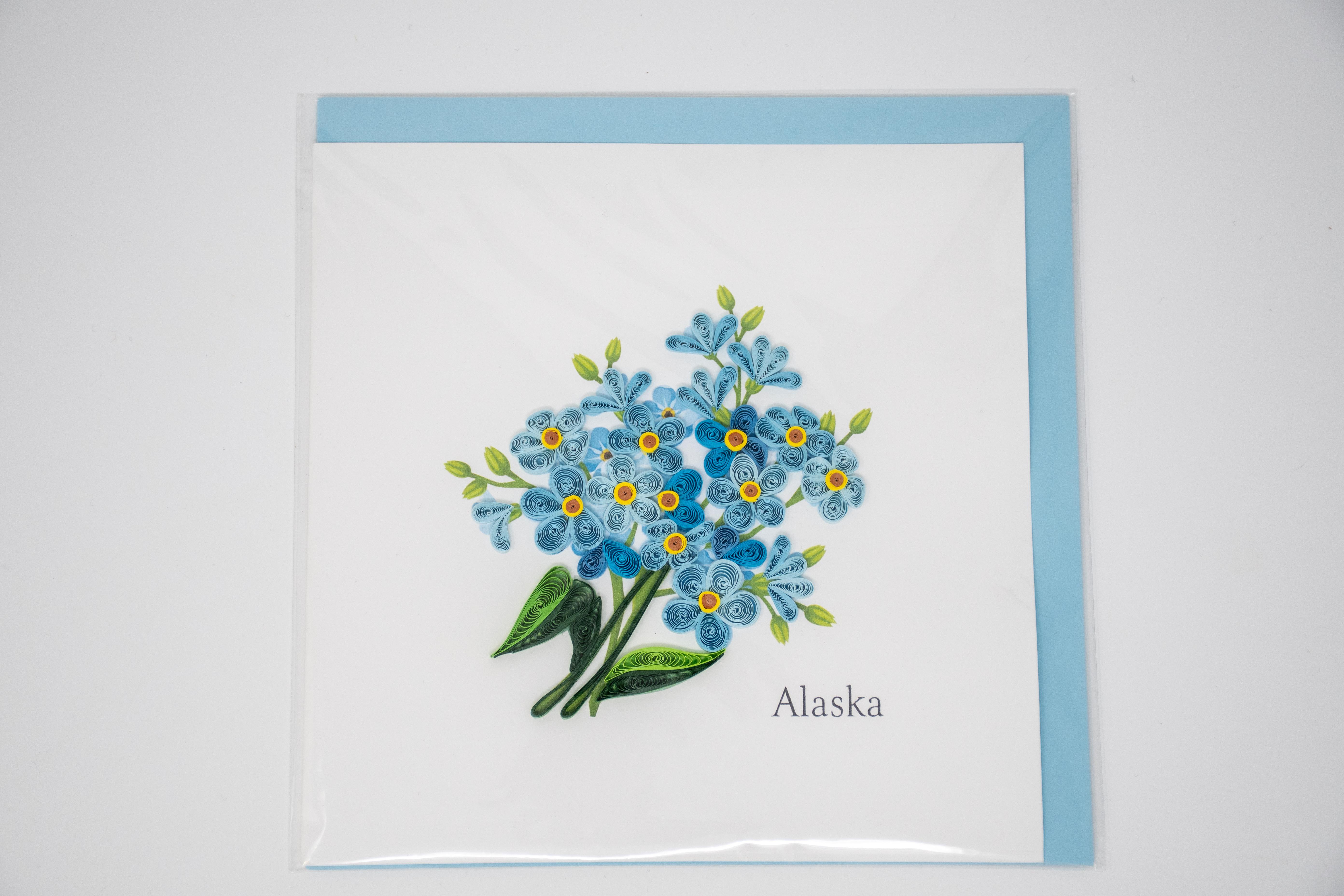  Note Card - Alpine Forget- Me- Not Alaska