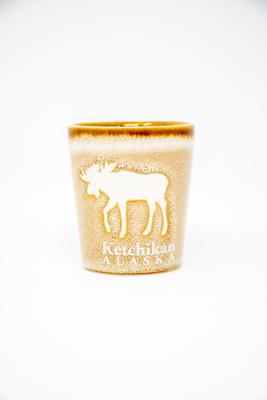Shot Glass - Drip Glaze Moose