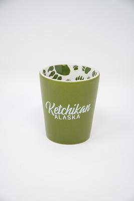 Green Bear Paw Shotglass