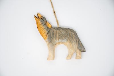Wood Ornament - Wolf