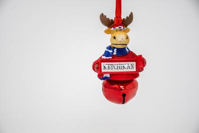 `moose` Bear Bell Ornament